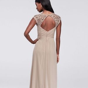 Burgundy bridesmaid's dress